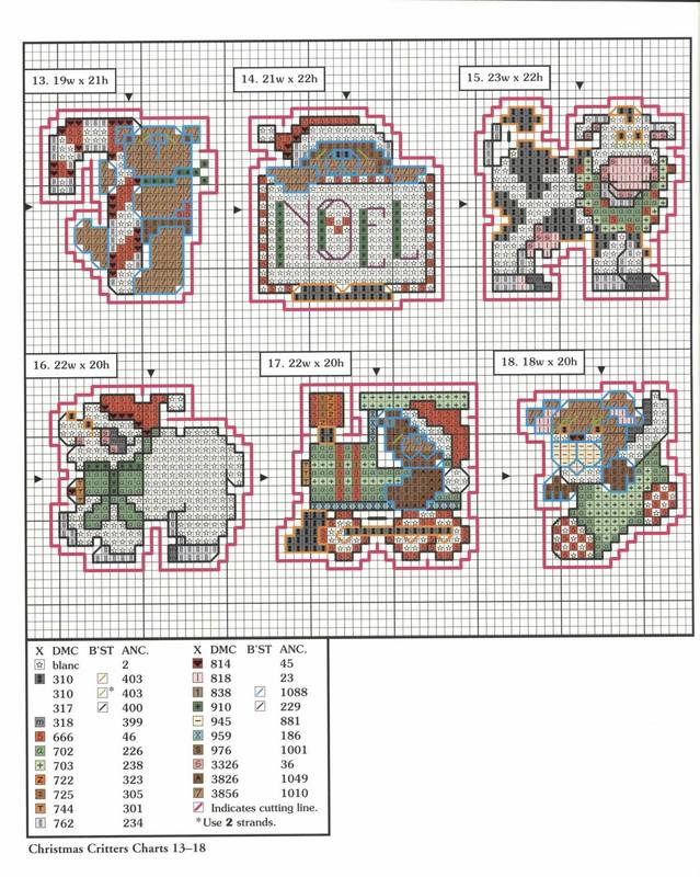 78 xmas ornaments charts 13-18