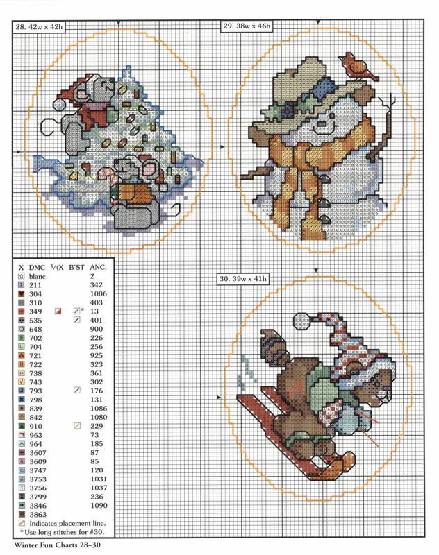 78 xmas ornaments charts 28-30