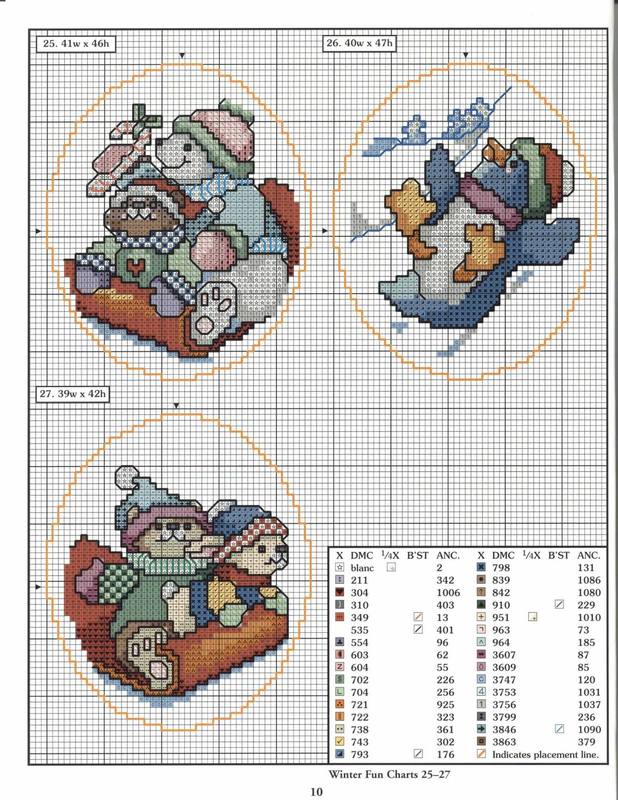 78 xmas ornaments charts 25-27