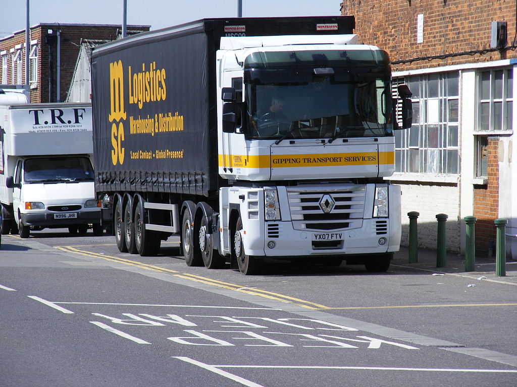 Gipping Transport Renault Tractor and trailer, London E10