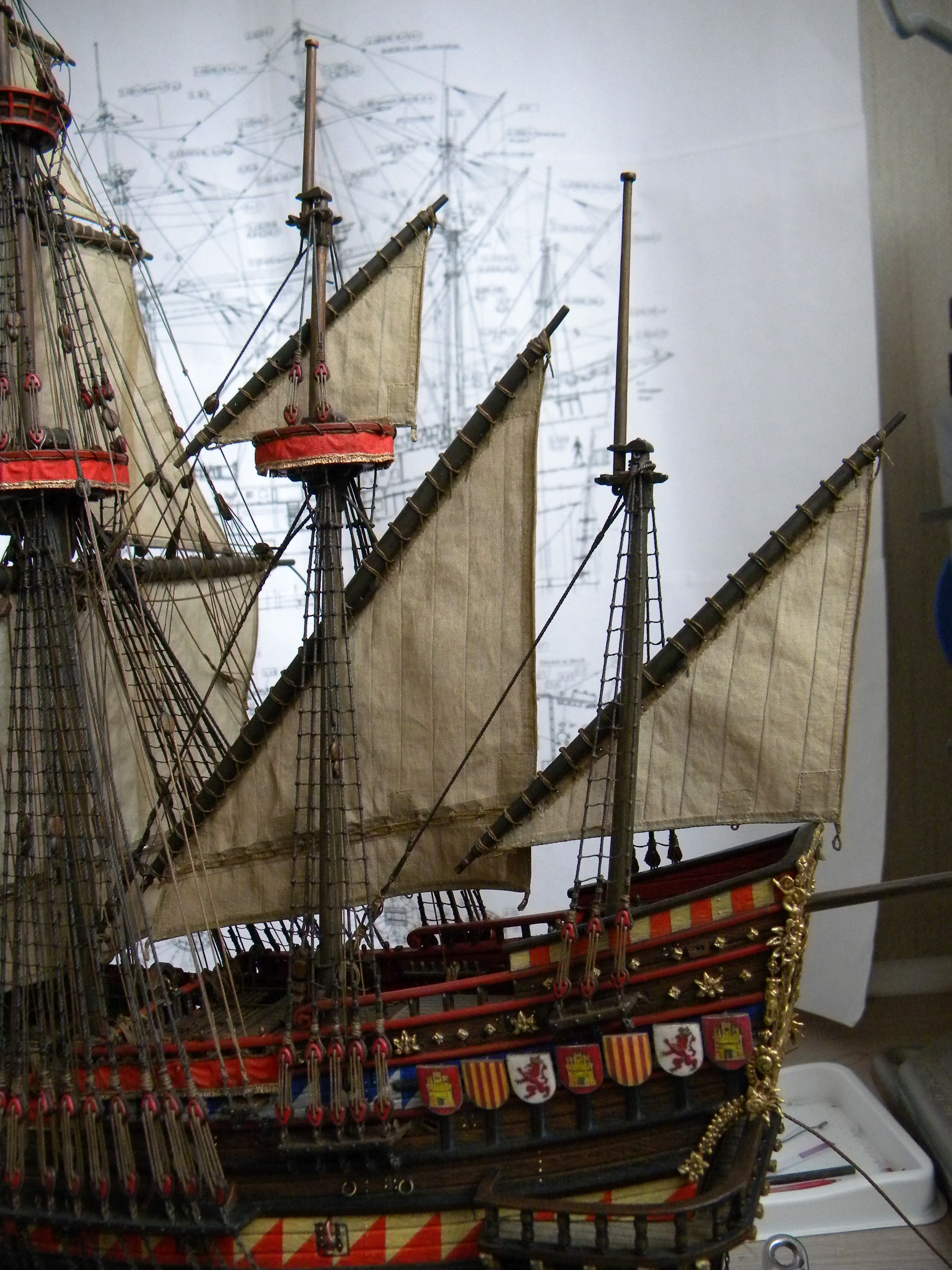 mizzen and bonaventur masts and sails 05