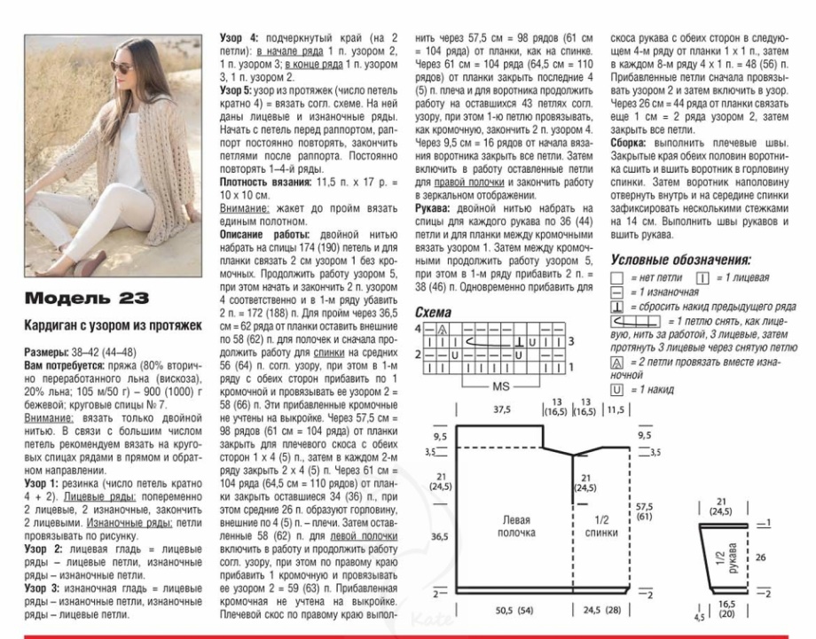 Красивые кардиганы спицами из немецких журналов схемы и модели бесплатно для полных