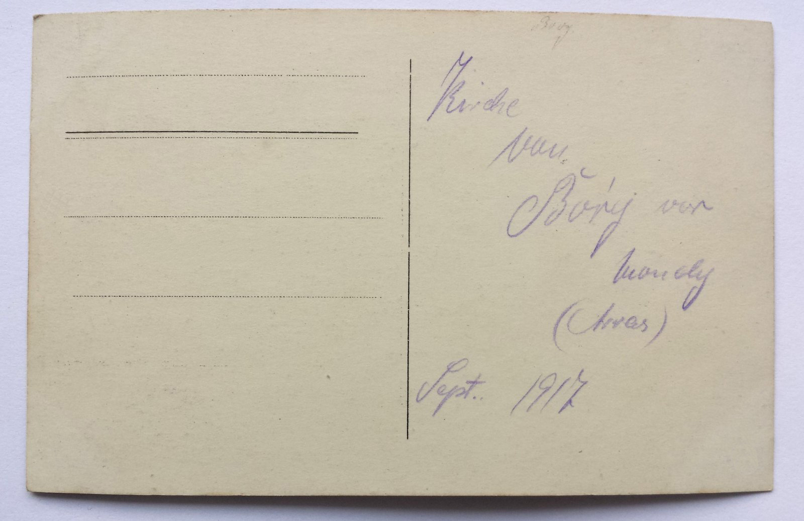 37-02 Frankreich Kirche von Mondy Arras 1917