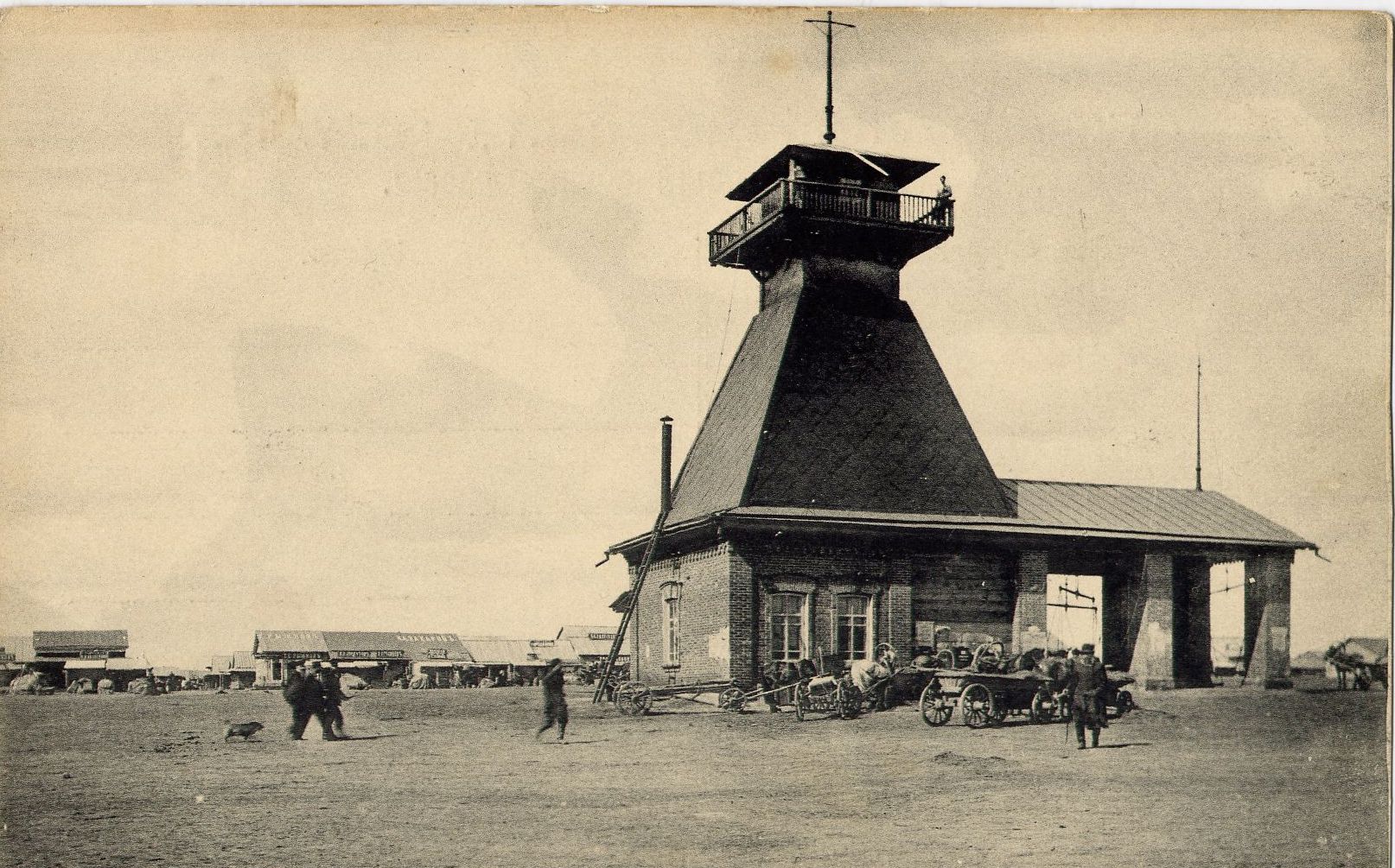 Каланча с весами и водогрейкой НН 1905 г