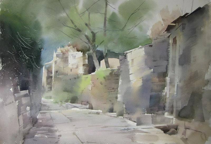 akvarelnye-kartiny-Lyu-Yi 40