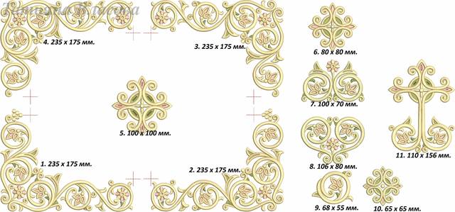 литургический комплект набор дизайнов2