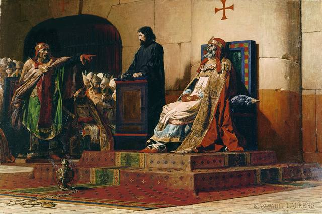 Jean Paul Laurens Le Pape Formose et Etienne VII 1870