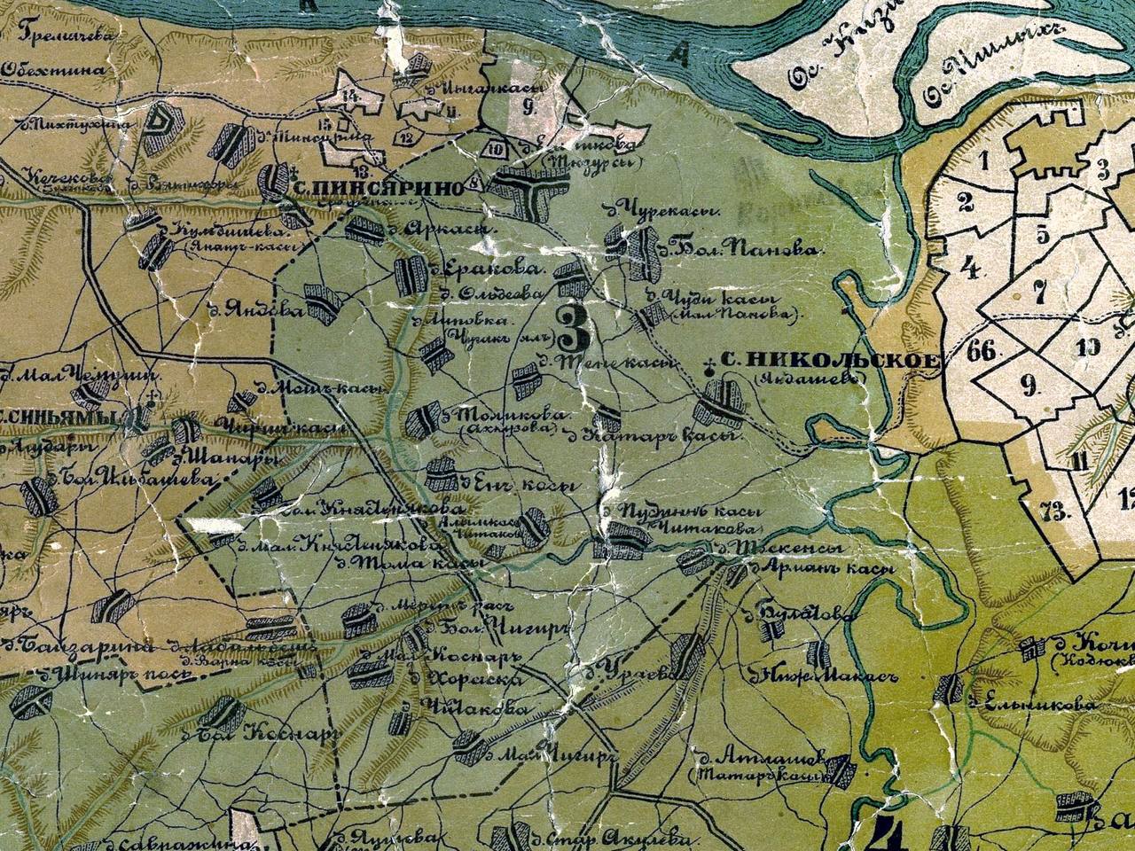 Старые карты Чувашии