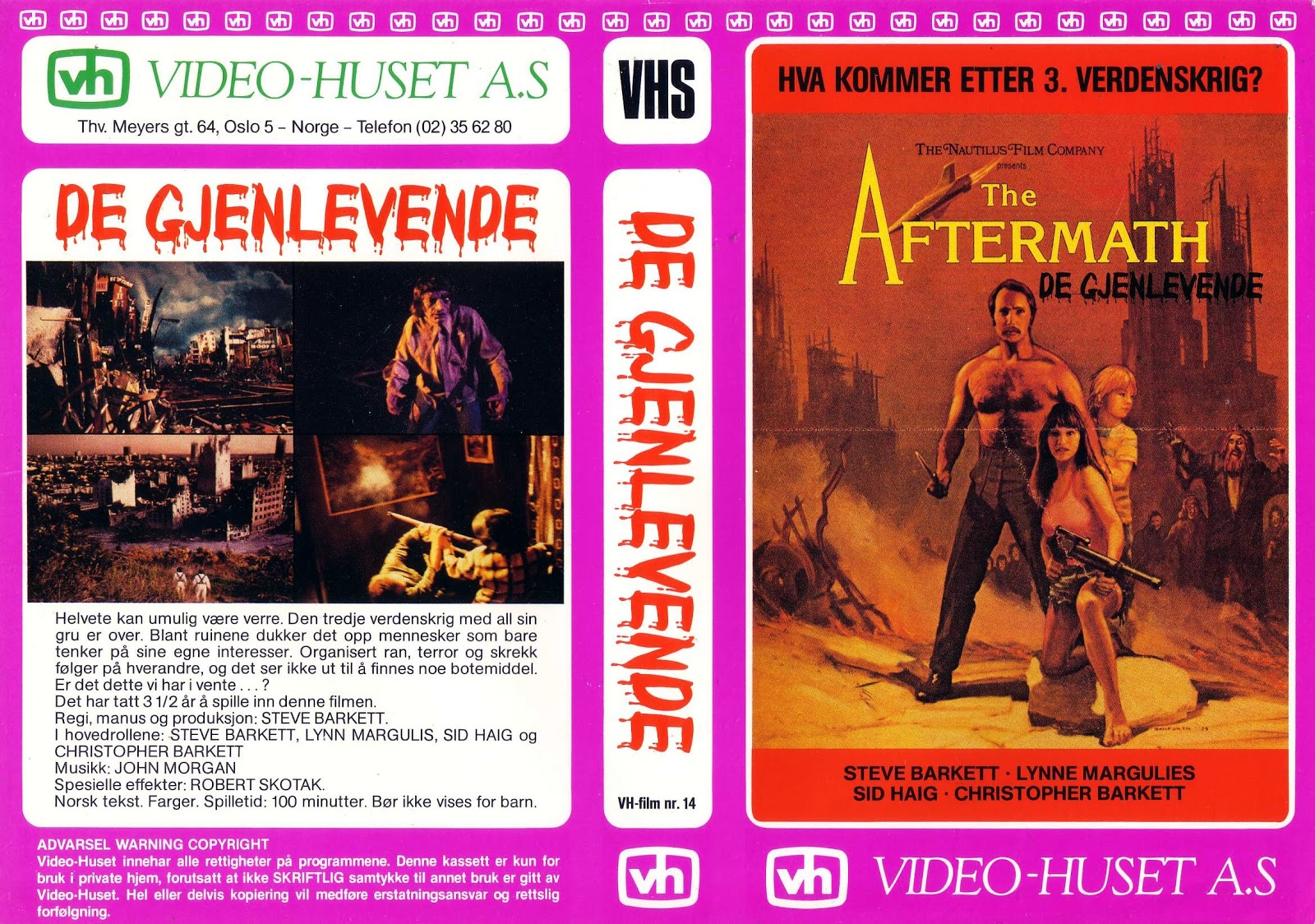 The Aftermath De gjenlevende Norwegian Video Huset VHS