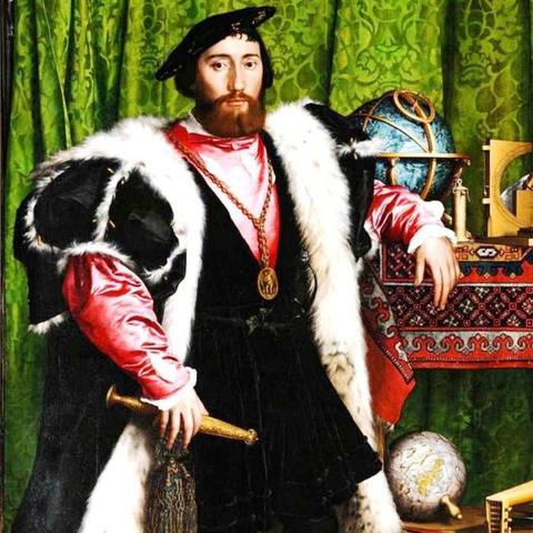 Ганс Гольбейн Младший. Послы. 1533 год. Hans Holbein the Younger The Ambassadors - (Фрагмент картины)