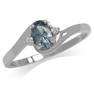Simulated Color Change Alexandrite & White CZ Gold Plated 925 Sterling Silver Engagement Ring RN0092808