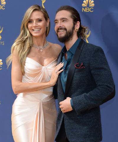 17.09.18 - Tom and Heidi Klum at Emmys, LA