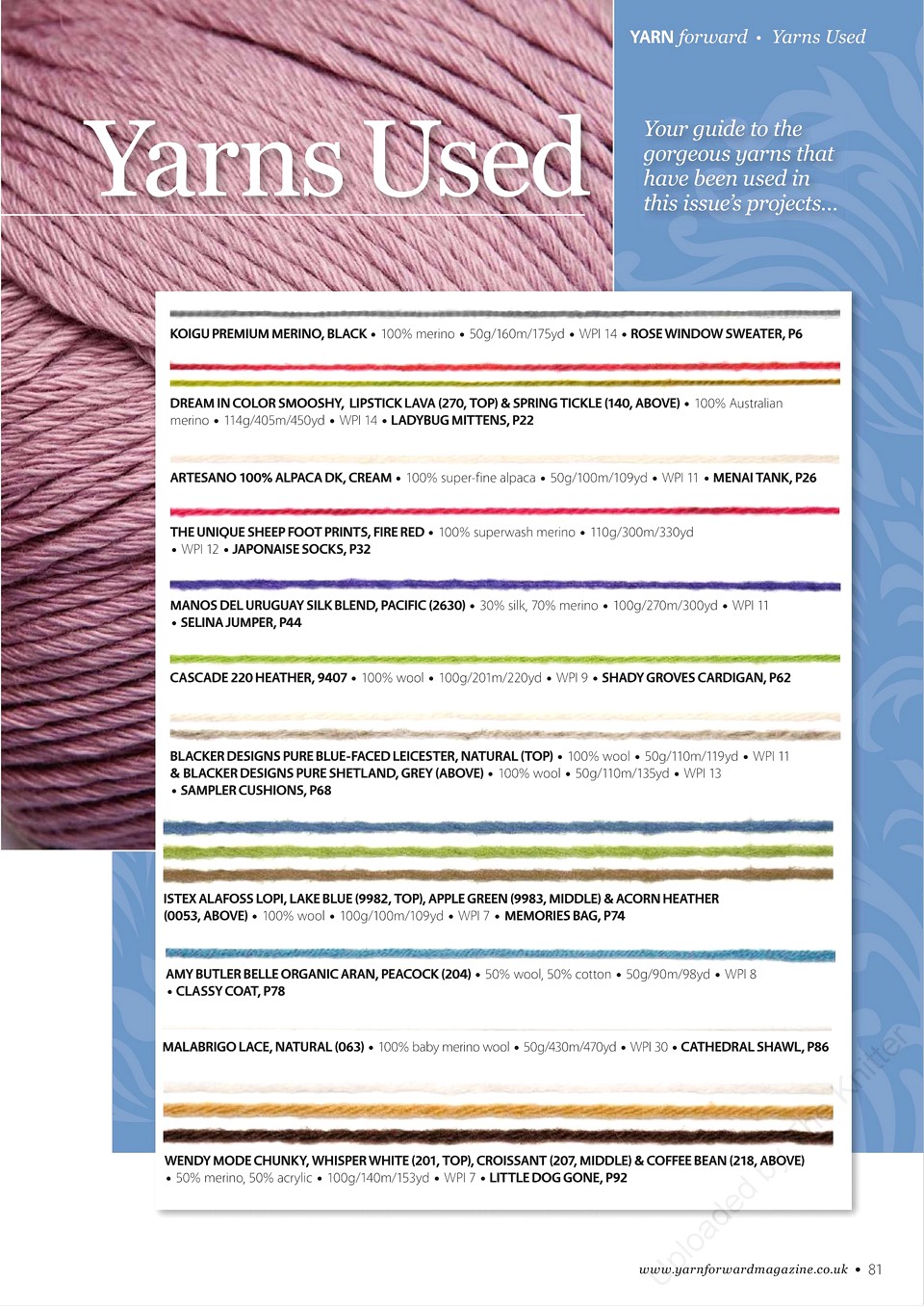 Yarn Forward № 34 March 2011.. Обсуждение на Российский