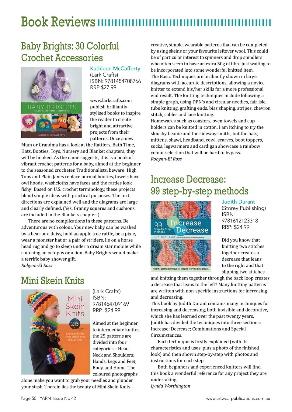 Yarn Issue 42-52