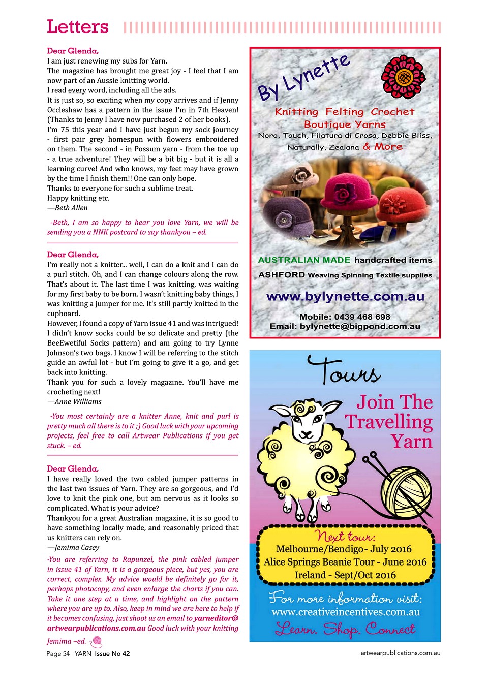 Yarn Issue 42-56