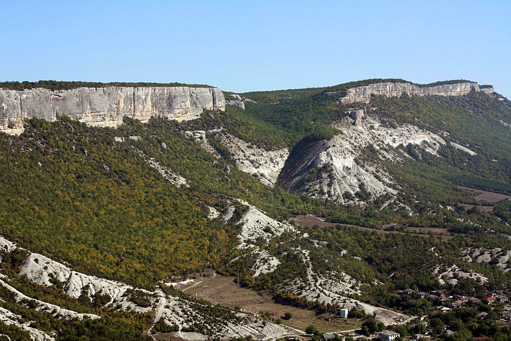 Бельбекский каньон карта