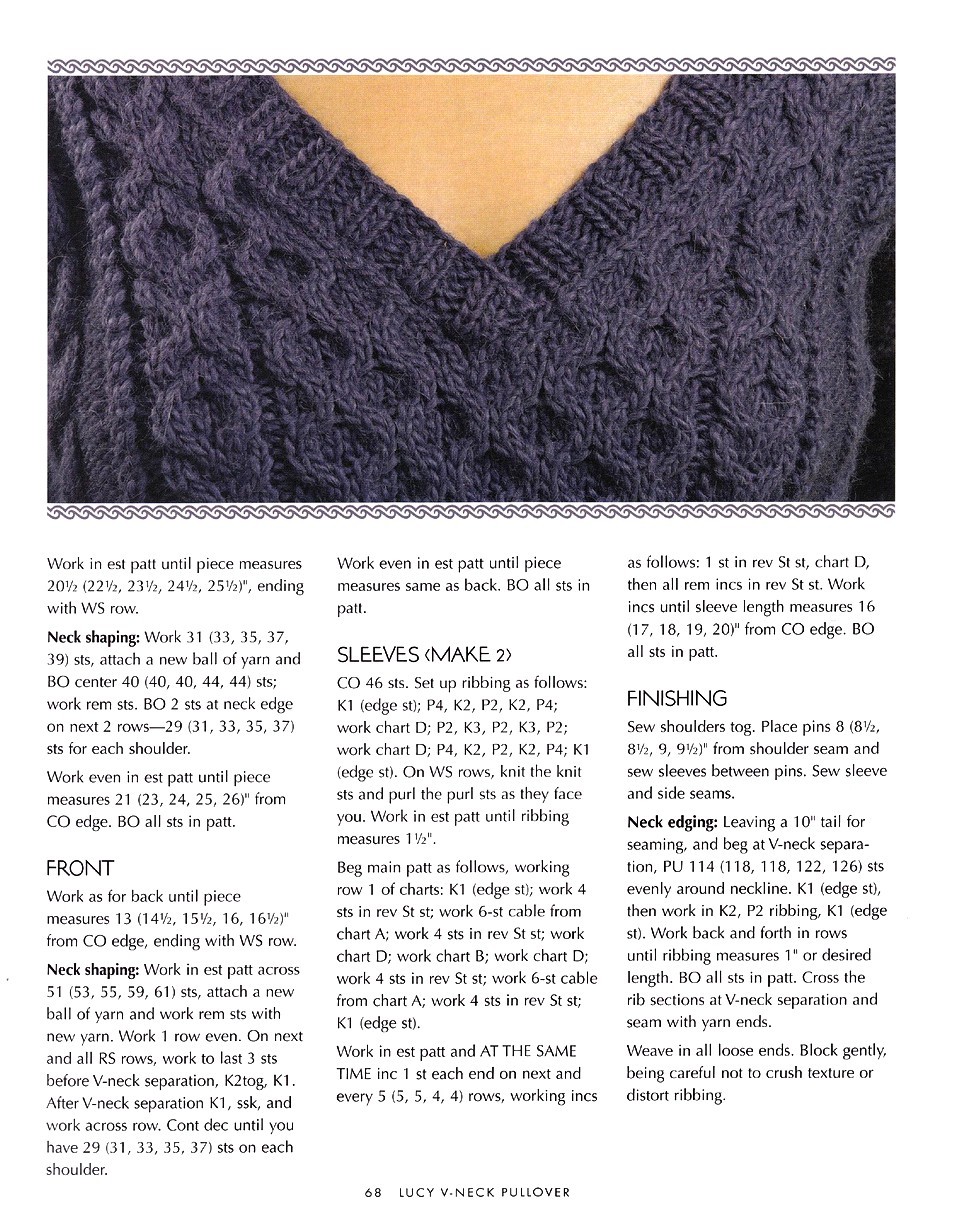 Cable Confidence. A Guide to Textured Knitting - 2008 68