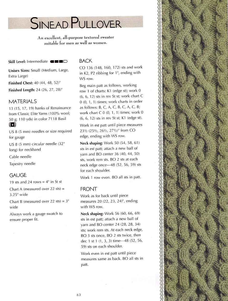 Cable Confidence. A Guide to Textured Knitting - 2008 63
