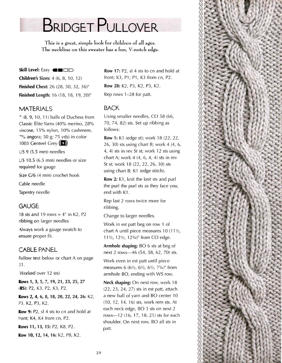 Cable Confidence. A Guide to Textured Knitting - 2008 29