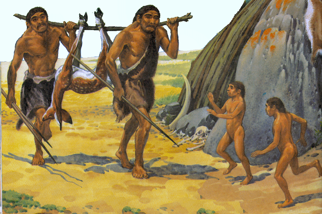 a painting of how homo sapiens looked v1