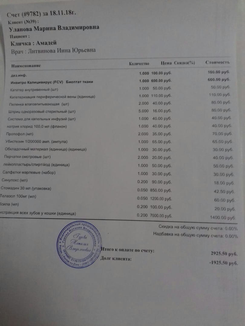 чек амадей