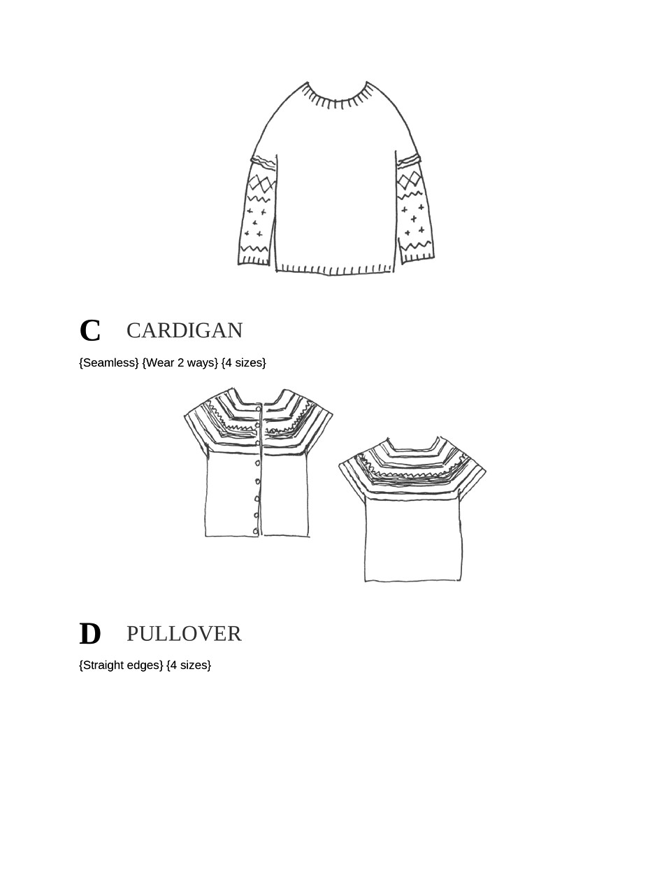 Japanese Knitting Patterns for Sweaters Scarves and More-3