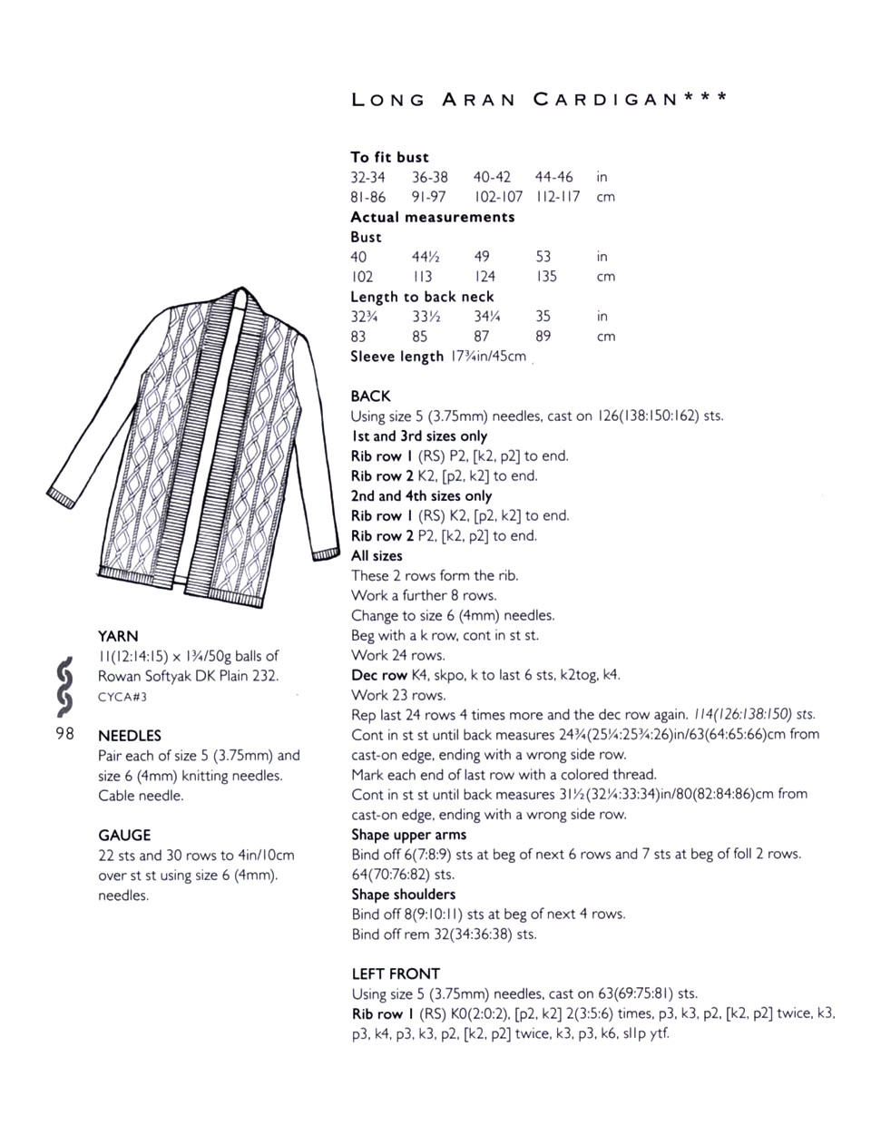 705 Easy Cable Aran Knits 18-096