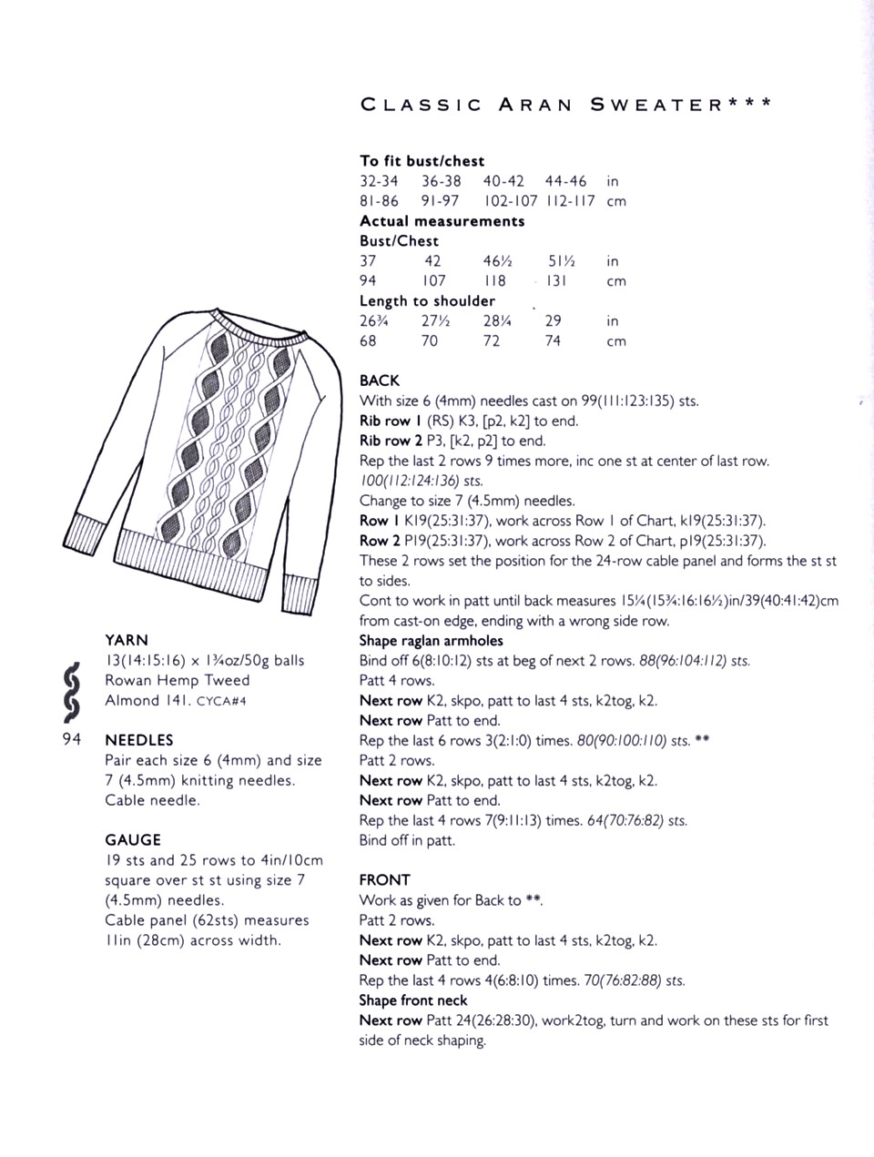 705 Easy Cable Aran Knits 18-092