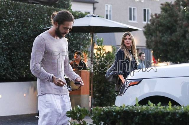 15.12.18 - Tom and Heidi leaving Cecconi's Restaurant