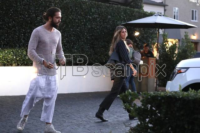 15.12.18 - Tom and Heidi leaving Cecconi's Restaurant