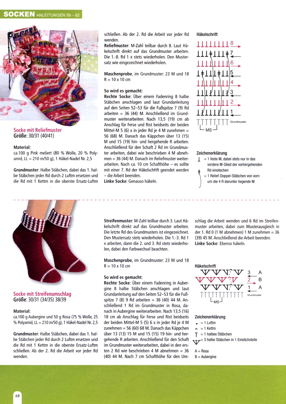 Журналы по вязанию носков спицами со схемами и описанием