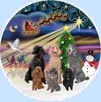 poodles holiday christmas