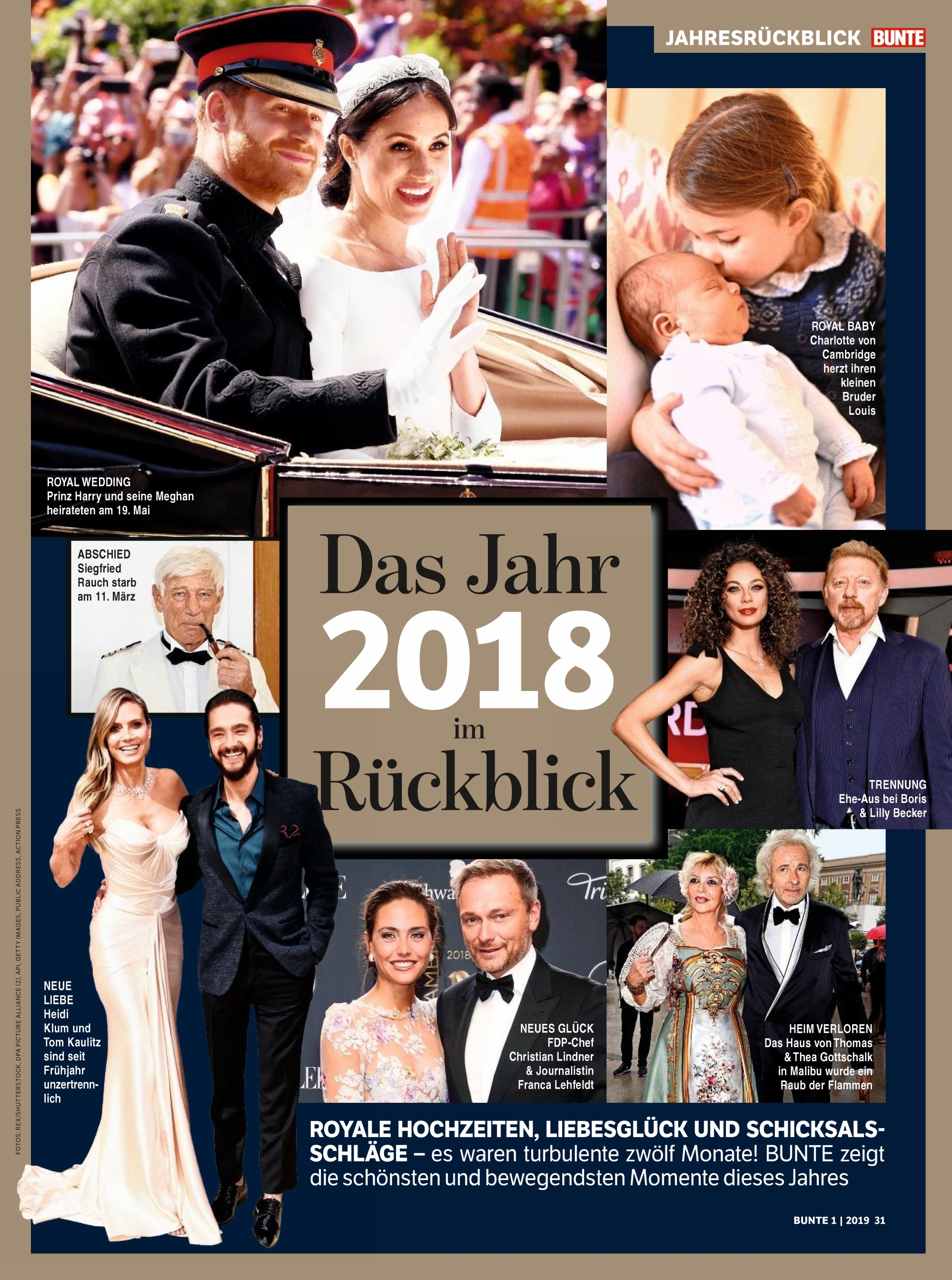 (16) Bunte Magazin (HD Version) No 01 vom 27. Dezember 2018 (ISSN 0172-2050)