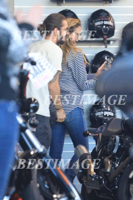 28.12.18 - Tom and Heidi at Harley Davidson's, LA