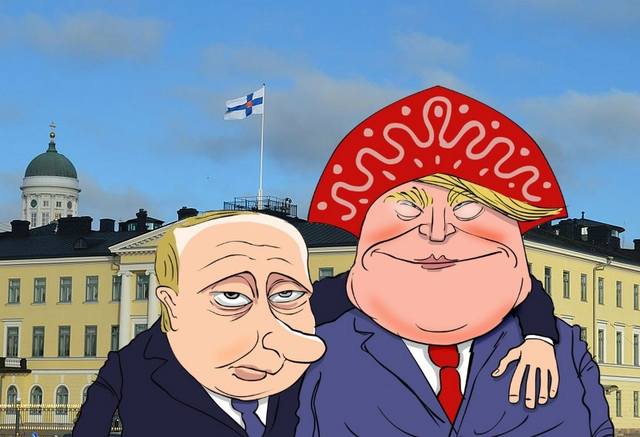 Трамп Путин Финляндия
