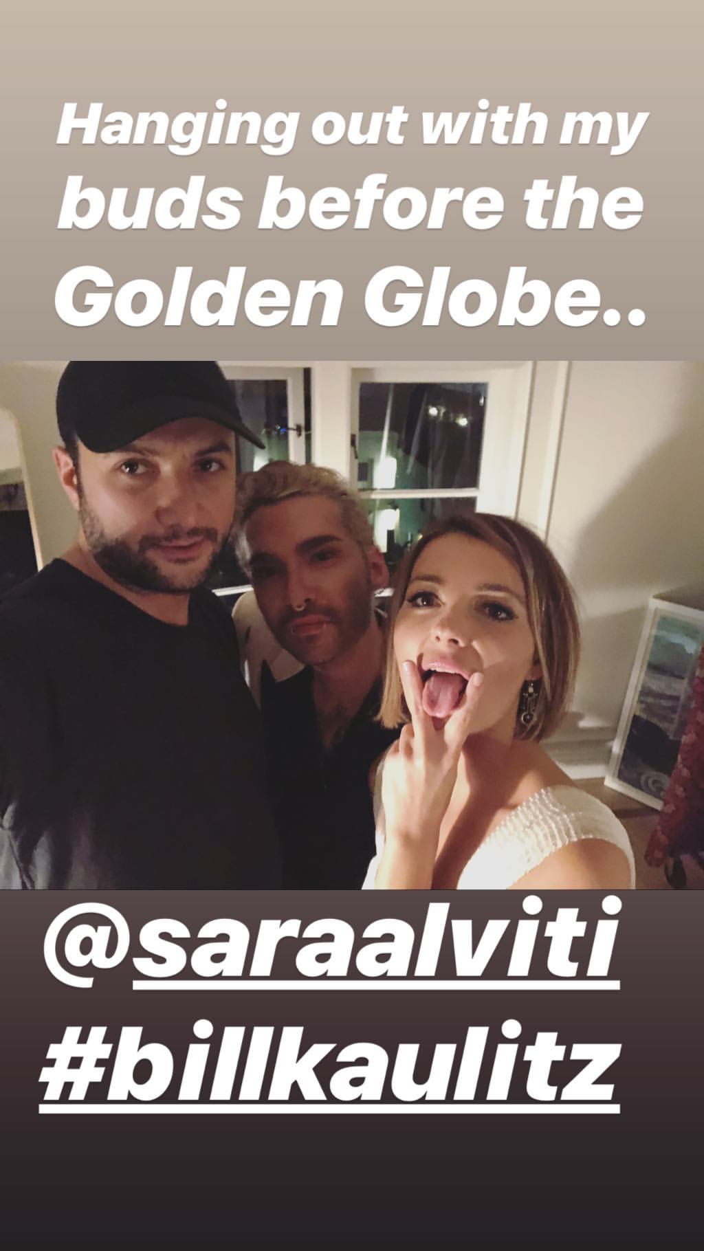 06.01.19 - Bill and Sara Alvit at Golden Globes, LA