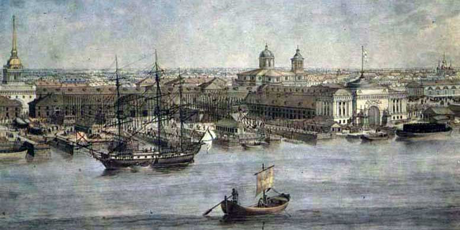 Адмиралтейская верфь в Санкт-Петербурге в 18 веке