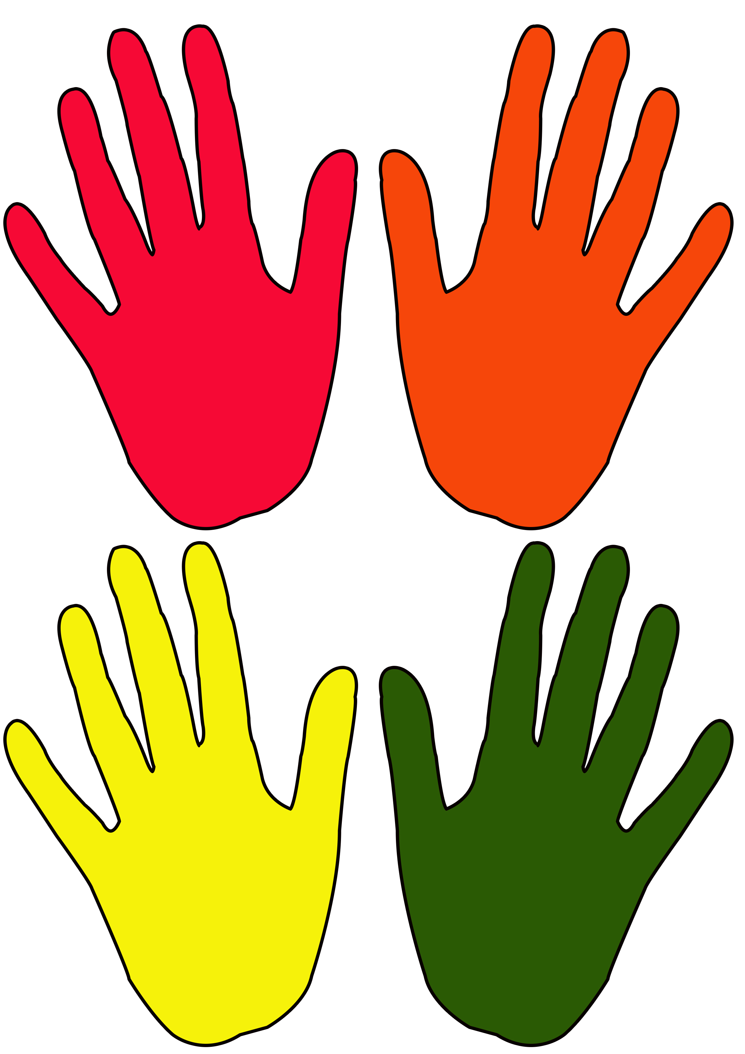 Цветные пальчики