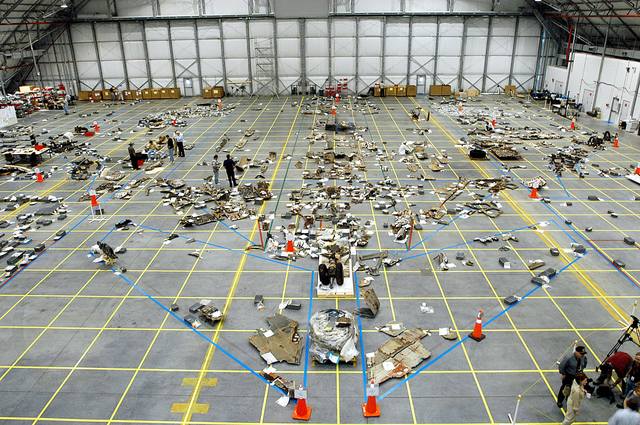 STS-107-Debris KSC Hangar STS-107-Debris KSC Hangar