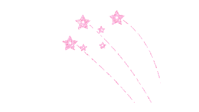 Праздничный салют из розовых звёзд