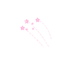 Праздничный салют из розовых звёзд