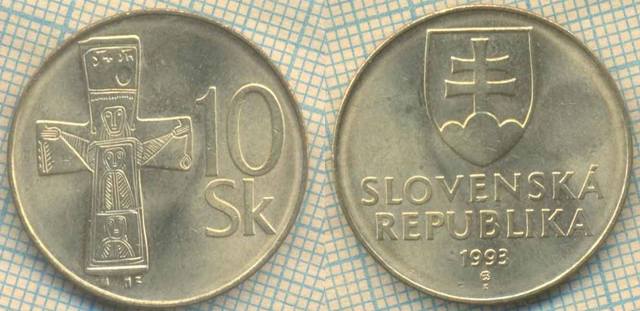 Словакия 10 крон 1993 5160