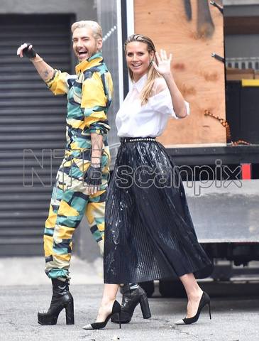 13.02.19 - Bill and Heidid Klum at Germany's Next Top Model, LA