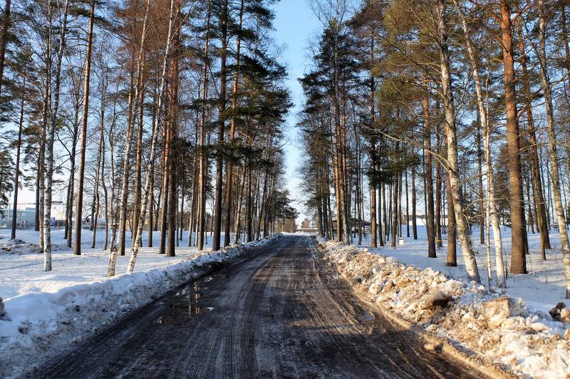 Дороги финляндии зимой