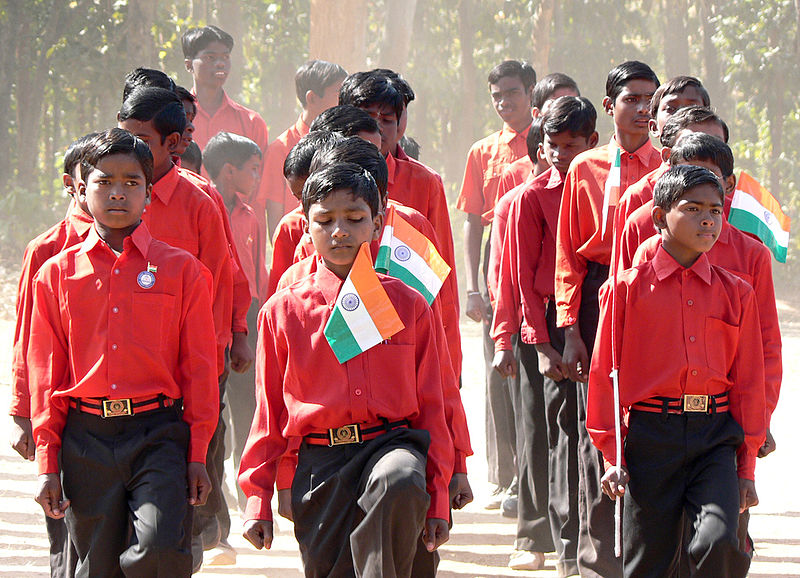 800px-Premasagar jharkhand school children marching republic day