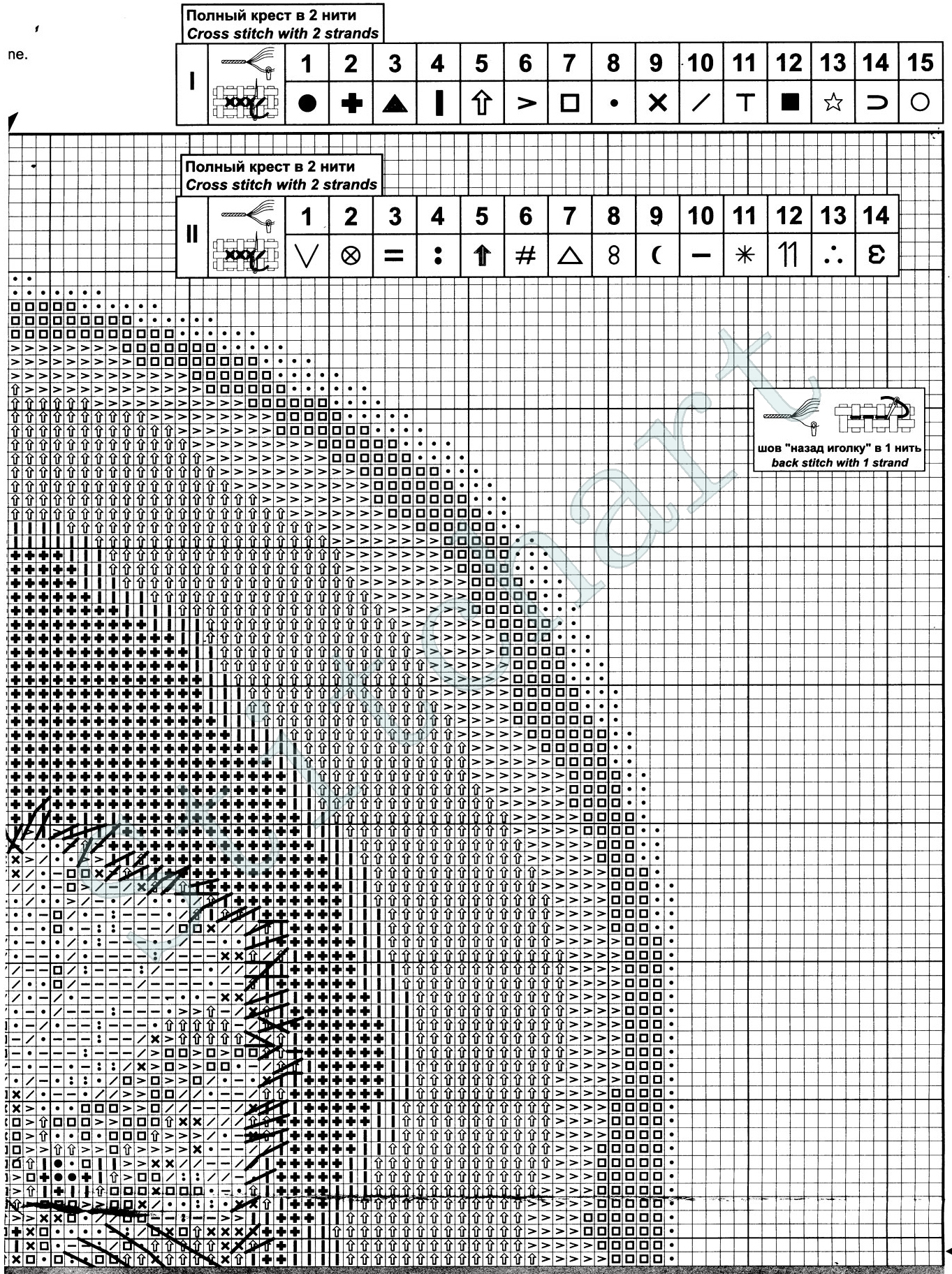 Вышивка утро схема