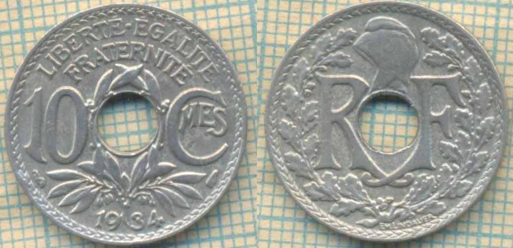 Франция 10 с 1934 5622