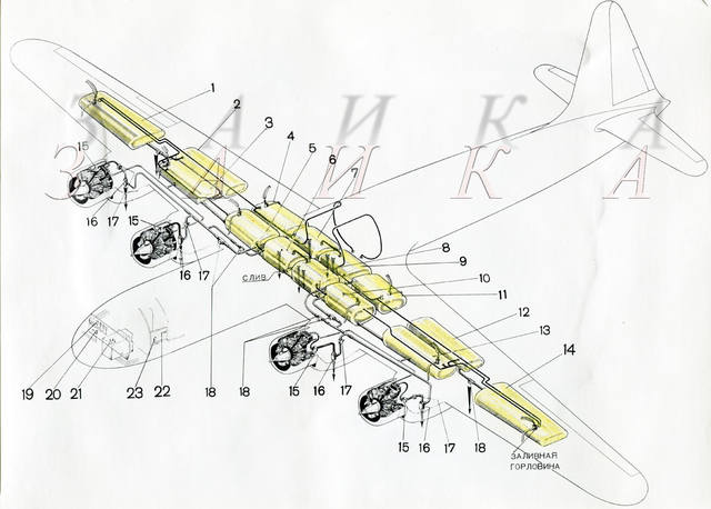 024 Ил-18-1схема питания моторов продолжение копия