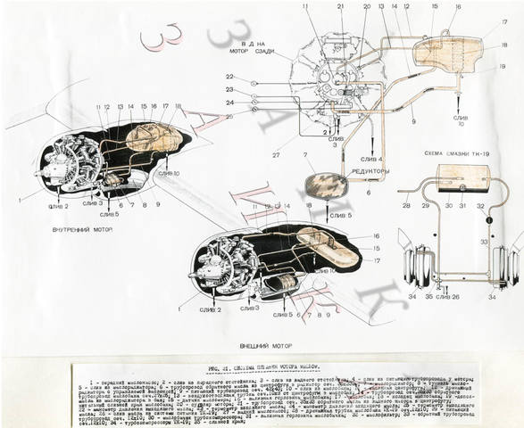 025 Ил-18-1 схема питания моторов маслом копия