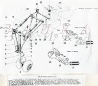 032 Ил-18-1 схема носового шасси копия